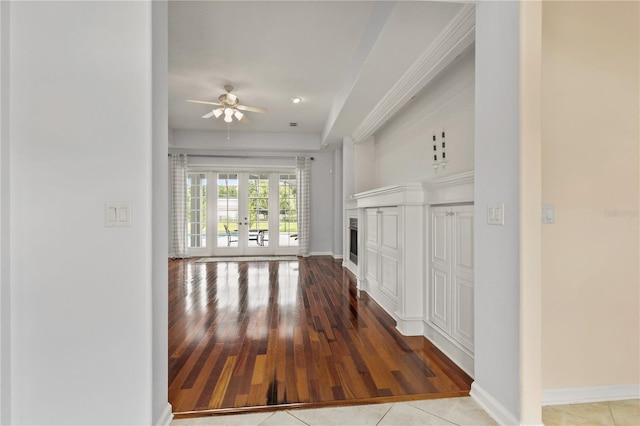 7811 Laurel View Dr, Mount Dora, FL 32757 - hallway with wood finished floors and baseboards