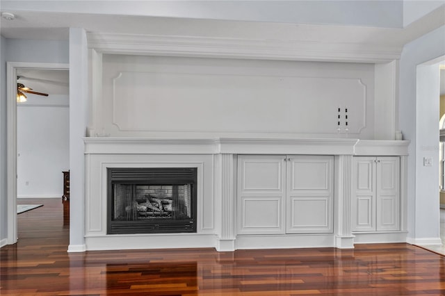 7811 Laurel View Dr, Mount Dora, FL 32757 - detailed view of wood finished floors and ceiling fan