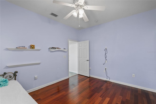 7811 Laurel View Dr, Mount Dora, FL 32757 - unfurnished bedroom with wood finished floors and ceiling fan