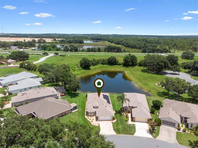 6307 Berkshire Pass, Leesburg, FL 34748 - aerial perspective of suburban area with a large body of water