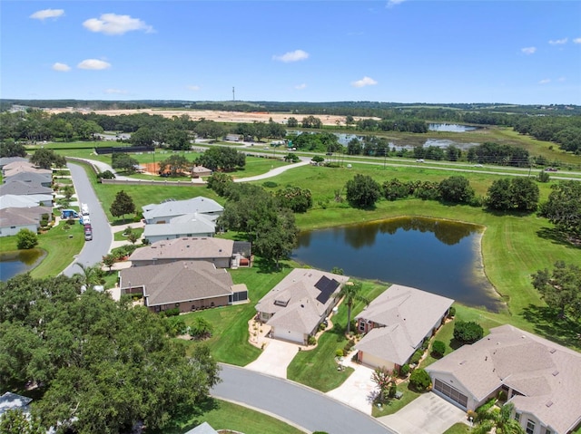 6307 Berkshire Pass, Leesburg, FL 34748 - aerial overview of property's location featuring a large body of water and nearby suburban area