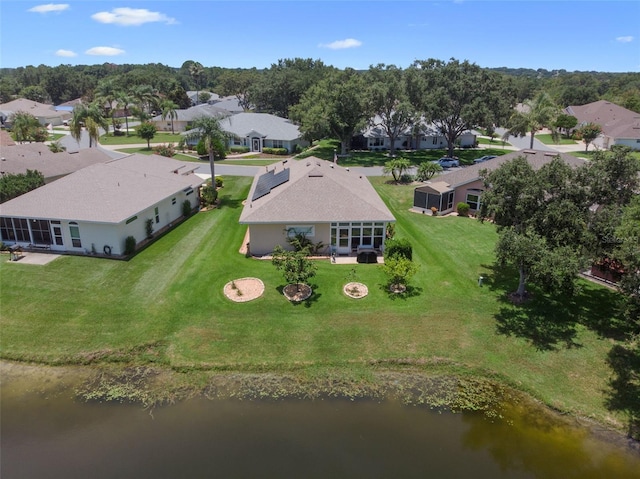 6307 Berkshire Pass, Leesburg, FL 34748 - aerial view of residential area featuring a large body of water