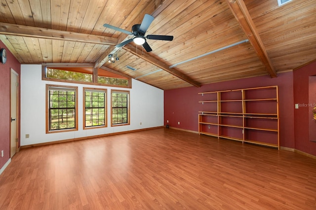 7201 SW 97th Ln, Gainesville, FL 32608 - spare room with wooden ceiling, wood finished floors, and ceiling fan