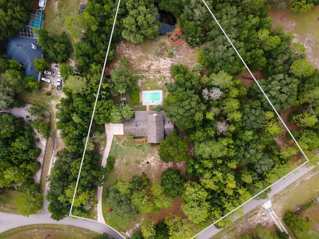 7201 SW 97th Ln, Gainesville, FL 32608 - aerial view of property and surrounding area featuring property boundaries highlighted