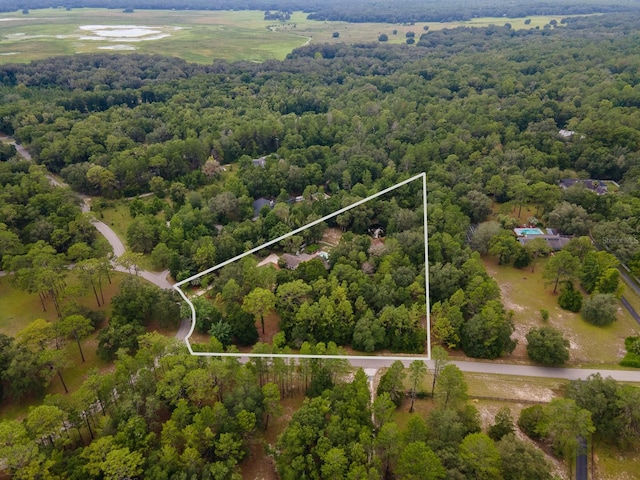7201 SW 97th Ln, Gainesville, FL 32608 - aerial view of property's location featuring a heavily wooded area and property boundaries highlighted