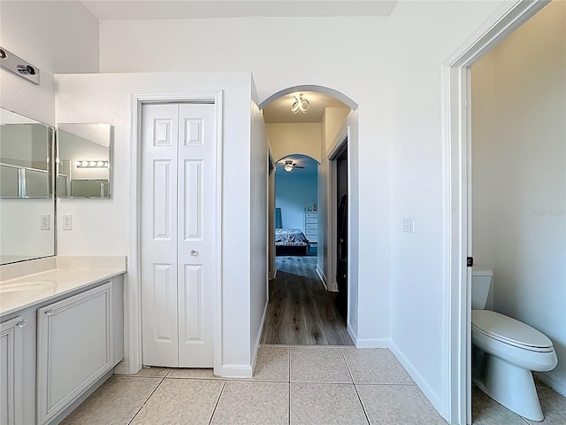 2421 Cimmaron Ash Way, Apopka, FL 32703 - ensuite bathroom with vanity, tile patterned flooring, and a closet