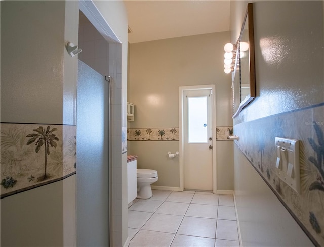 14933 Thoroughbred Ln, Montverde, FL 34756 - bathroom featuring tile patterned floors and a shower