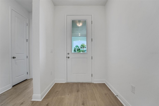 991 Fiesta Key Cir, Lady Lake, FL 32159 - doorway to outside featuring light wood-style flooring