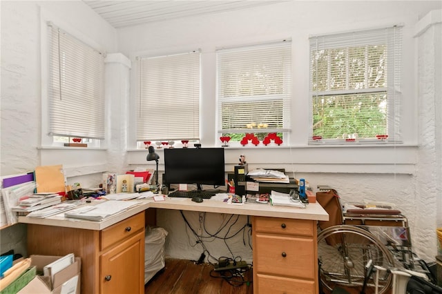 709 Daphne Ave, Umatilla, FL 32784 - office with dark wood-type flooring