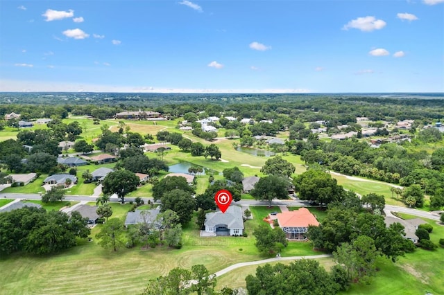 6109 Spinnaker Loop, Lady Lake, FL 32159 - aerial view of residential area with a golf club and a nearby body of water