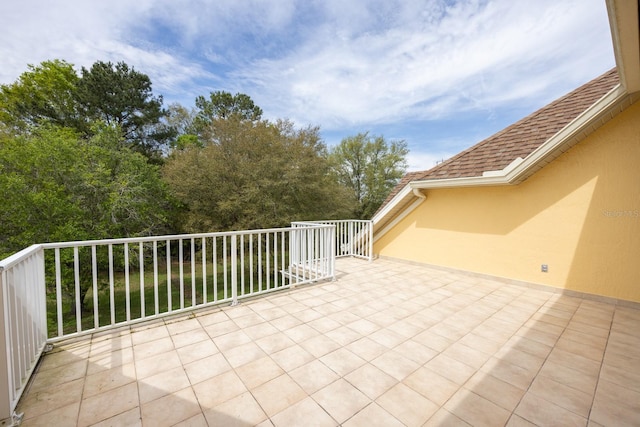 view of patio / terrace featuring a balcony