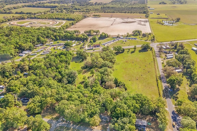 drone / aerial view featuring a rural view