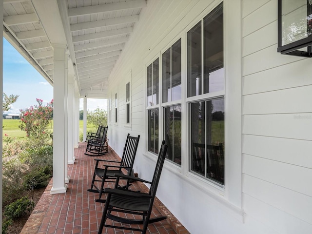 view of patio / terrace featuring a porch