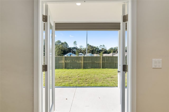 doorway with a healthy amount of sunlight