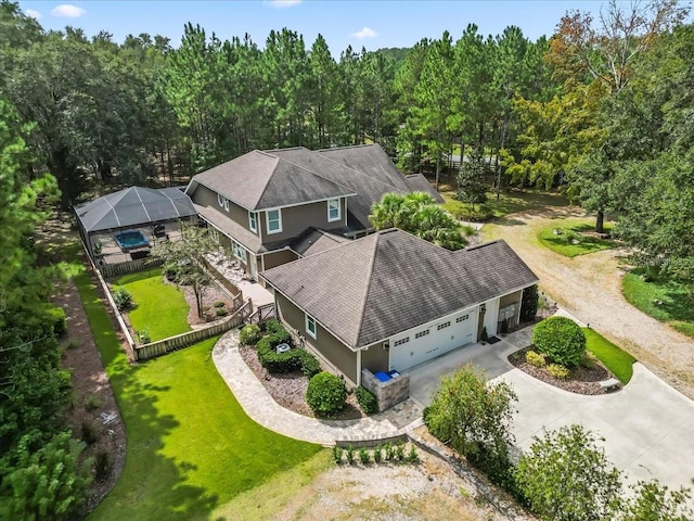 birds eye view of property