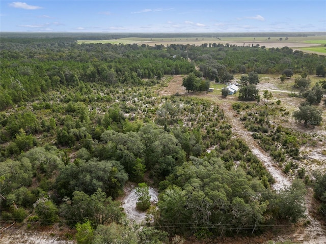 bird's eye view with a rural view