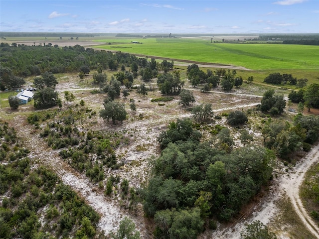 drone / aerial view with a rural view