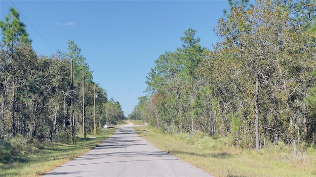 view of road