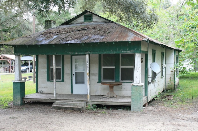 view of bungalow