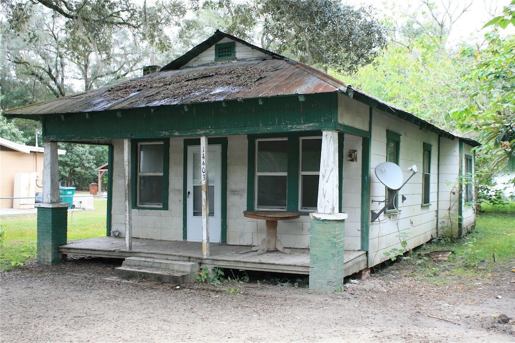 view of bungalow