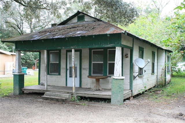 view of bungalow