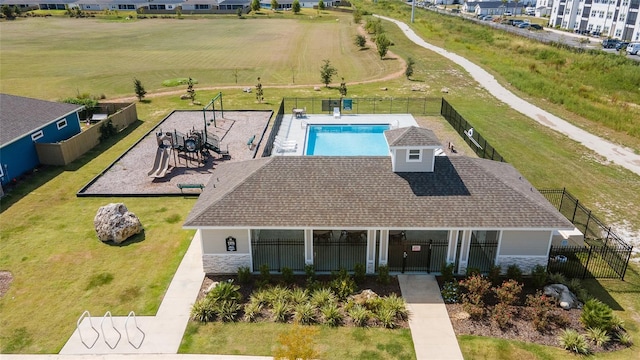 birds eye view of property