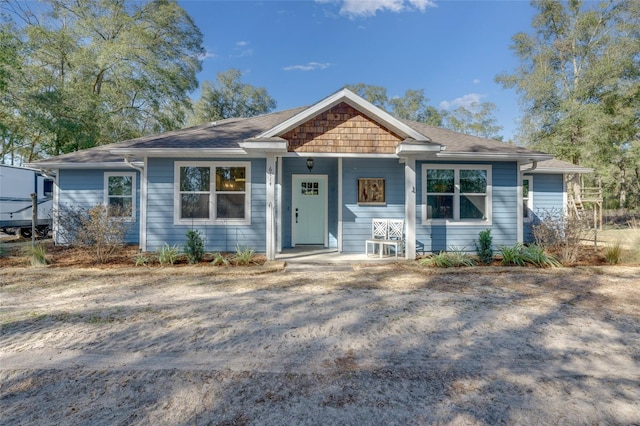 view of front of home with covered porch