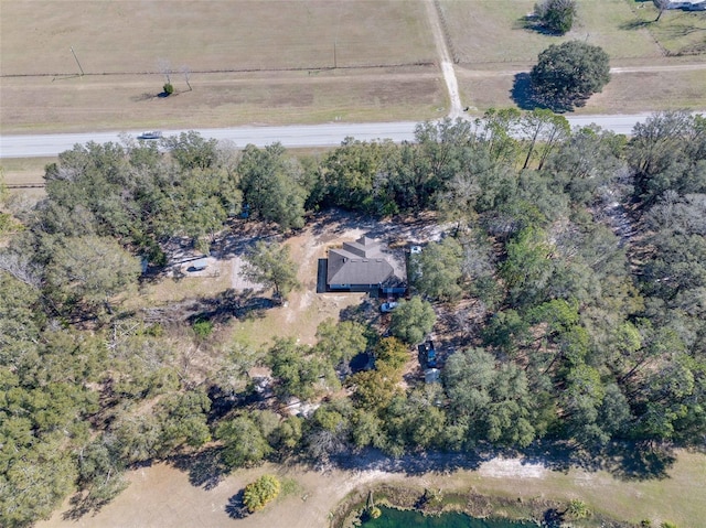 drone / aerial view featuring a rural view