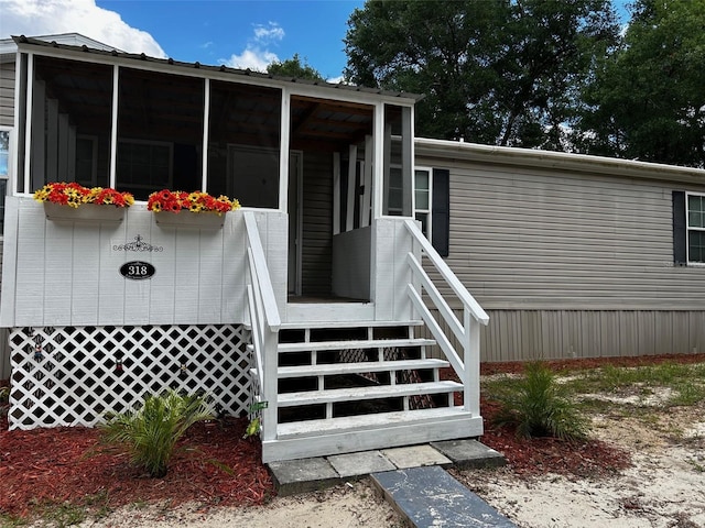 view of entrance to property