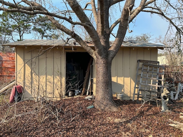 view of shed / structure