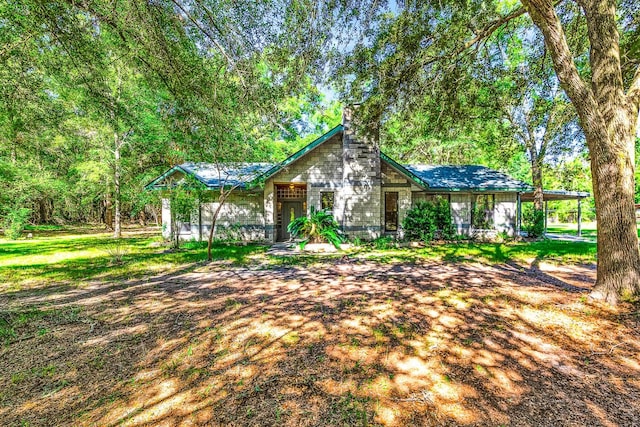 view of ranch-style home