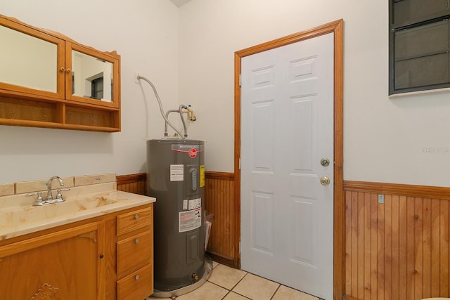 utilities with sink and water heater