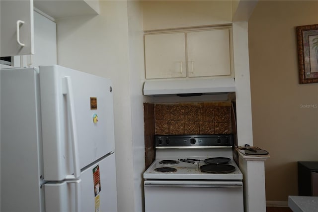 kitchen featuring white appliances