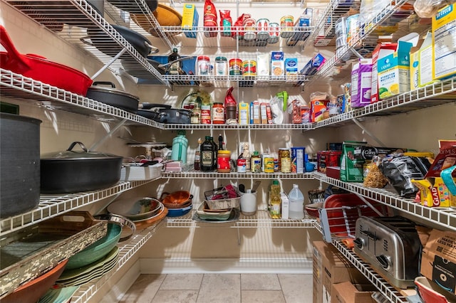 view of pantry