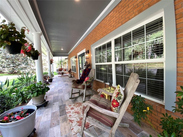 view of patio / terrace with covered porch