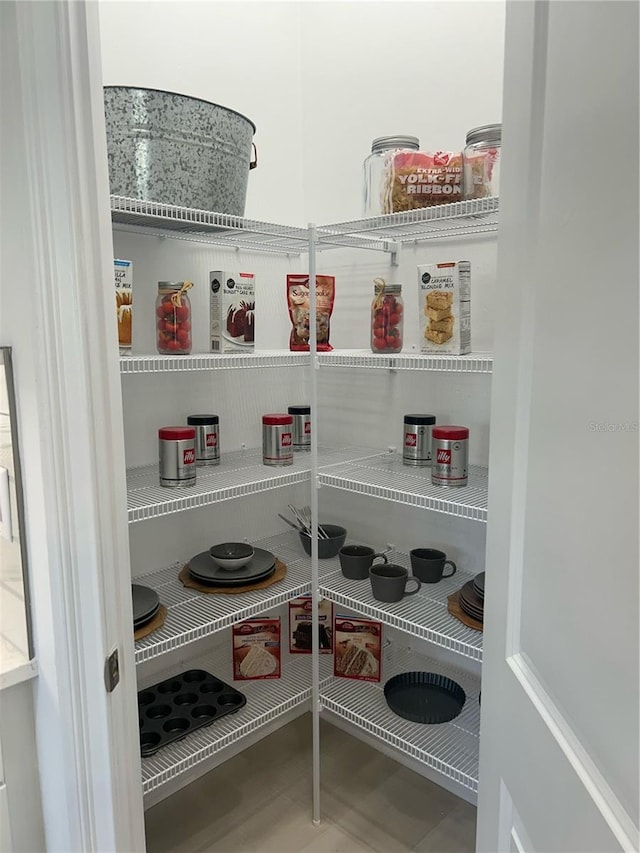 view of pantry