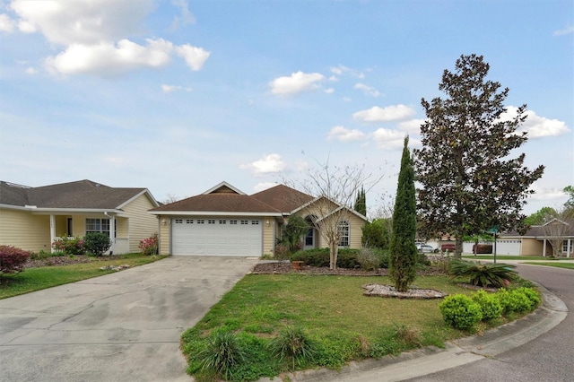 ranch-style house with a garage