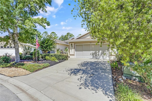 view of front of house featuring a garage