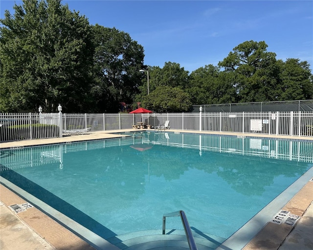 view of pool