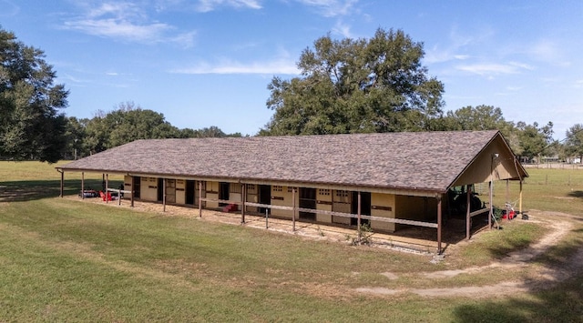 view of horse barn