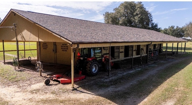 view of stable