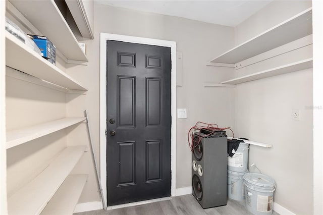 interior space featuring light hardwood / wood-style floors