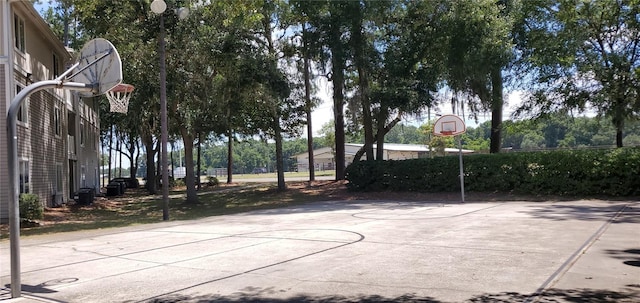 view of basketball court