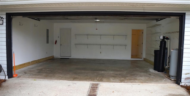 garage featuring electric panel