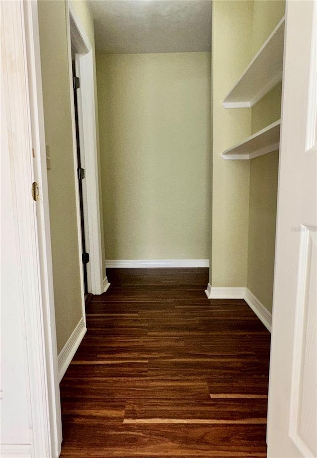 interior space featuring dark hardwood / wood-style floors