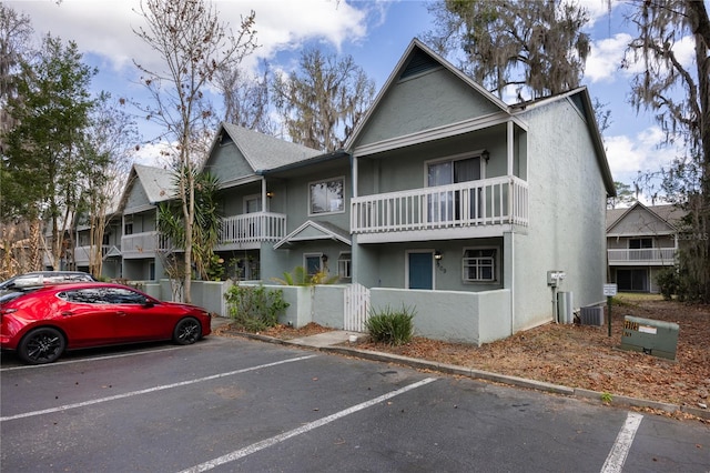 view of property with central AC