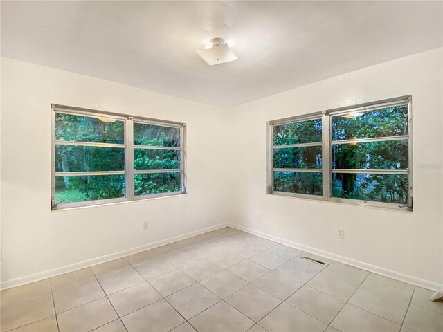 view of tiled empty room