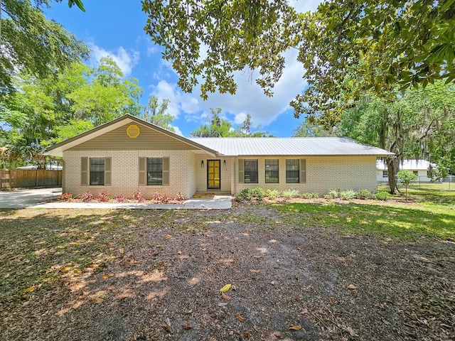 view of ranch-style house