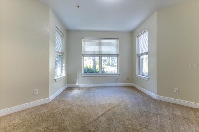 empty room with light carpet