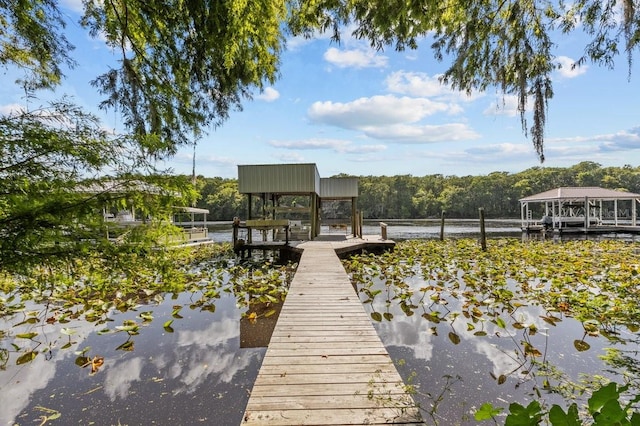 view of dock